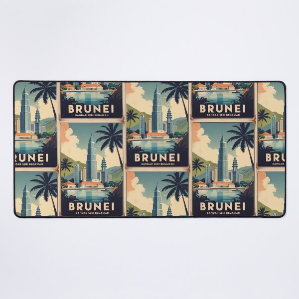 Item preview, Bandar Seri Begawan Brunei Vintage Travel designed and sold by TravelersGems.