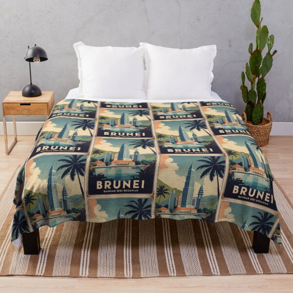 Item preview, Bandar Seri Begawan Brunei Vintage Travel designed and sold by TravelersGems.
