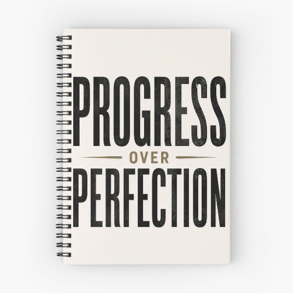 Item preview, Progress Over Perfection Motivational Quote designed and sold by AndyGordon125.