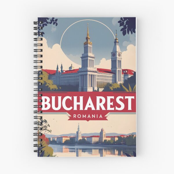 Item preview, Bucharest Romania Vintage Travel Tourism designed and sold by TravelersGems.