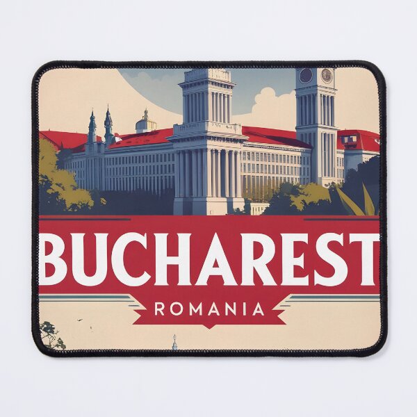 Item preview, Bucharest Romania Vintage Travel Tourism designed and sold by TravelersGems.