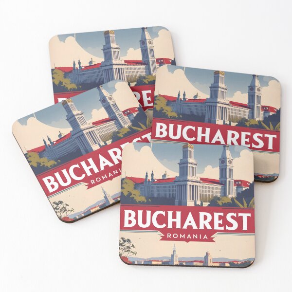 Item preview, Bucharest Romania Vintage Travel Tourism designed and sold by TravelersGems.