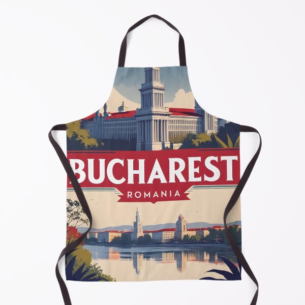 Item preview, Bucharest Romania Vintage Travel Tourism designed and sold by TravelersGems.