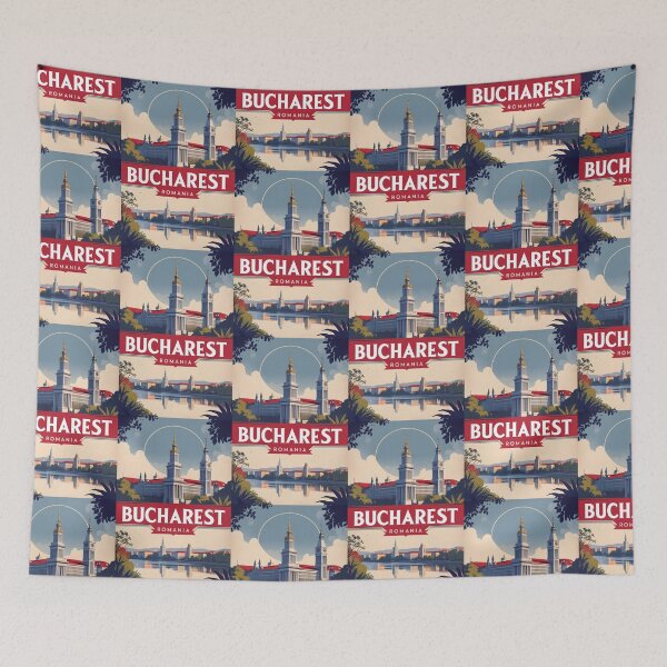 Item preview, Bucharest Romania Vintage Travel Tourism designed and sold by TravelersGems.