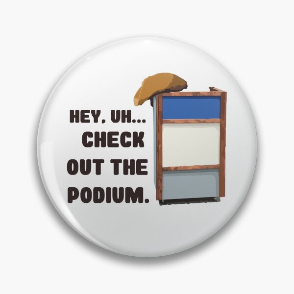 Item preview, Hey, check the podium // Funny 80s Kid Humor designed and sold by Scaryzz.