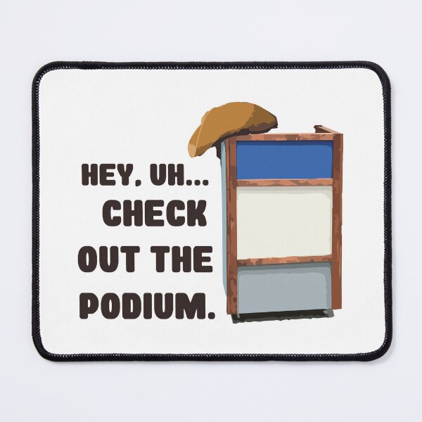 Item preview, Hey, check the podium // Funny 80s Kid Humor designed and sold by Scaryzz.