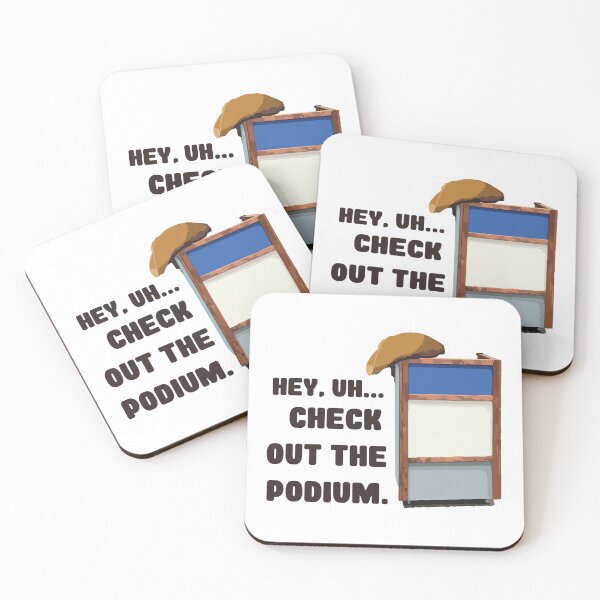 Item preview, Hey, check the podium // Funny 80s Kid Humor designed and sold by Scaryzz.