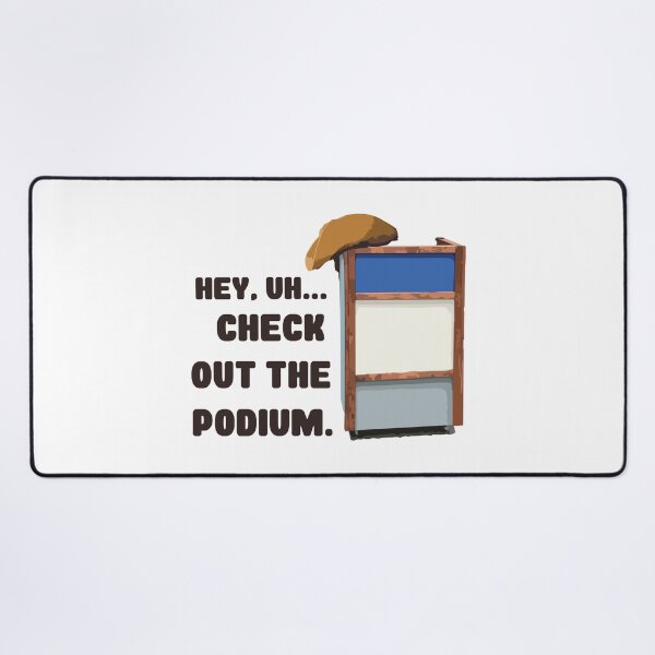 Item preview, Hey, check the podium // Funny 80s Kid Humor designed and sold by Scaryzz.