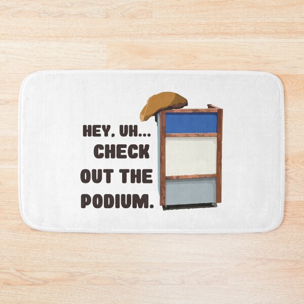 Item preview, Hey, check the podium // Funny 80s Kid Humor designed and sold by Scaryzz.