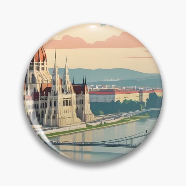 Item preview, Budapest Hungary Vintage Travel Tourism designed and sold by TravelersGems.