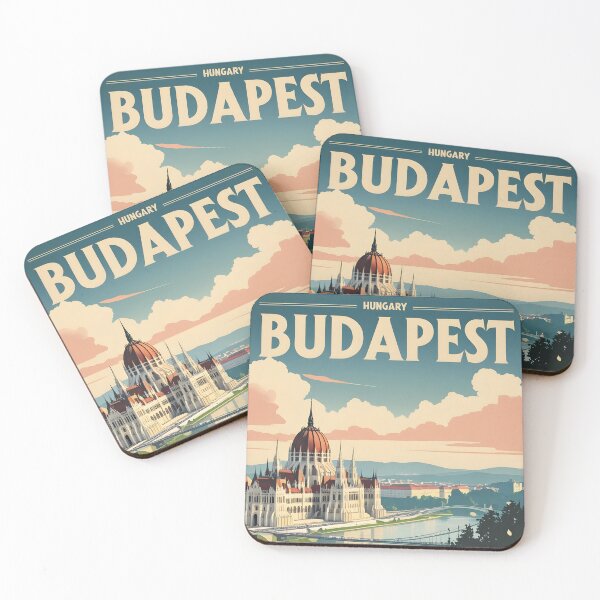 Item preview, Budapest Hungary Vintage Travel Tourism designed and sold by TravelersGems.