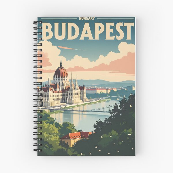Item preview, Budapest Hungary Vintage Travel Tourism designed and sold by TravelersGems.
