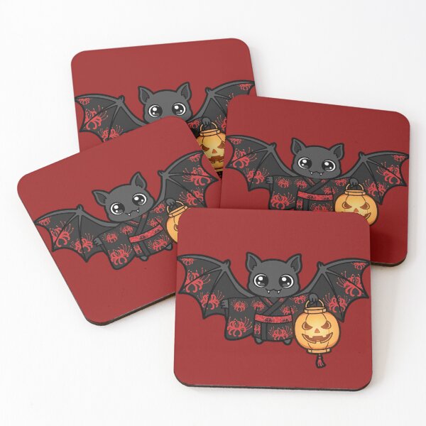 Item preview, Komori Yokai - Japanese Bat in Kimono Halloween Chochin Lantern designed and sold by PrettyCrypt.