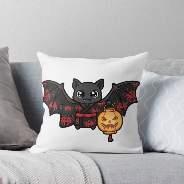 Item preview, Komori Yokai - Murciélago japonés con kimono Linterna Chochin de Halloween designed and sold by PrettyCrypt.