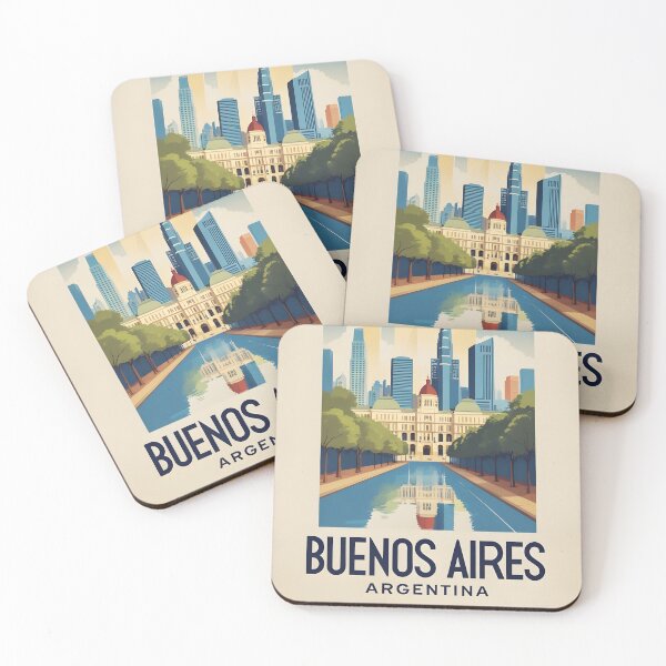 Item preview, Buenos Aires Argentina Vintage Travel Tourism designed and sold by TravelersGems.