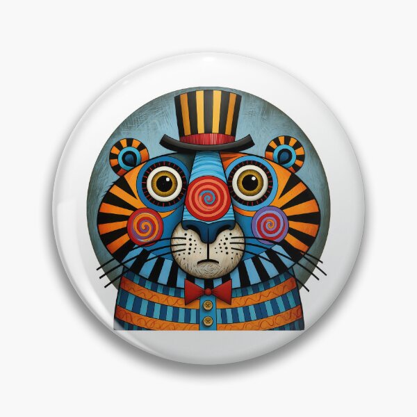 Item preview, T-Shirt - Sticker - Whimsical Tiger Gentleman designed and sold by ForeverPrintsOK.