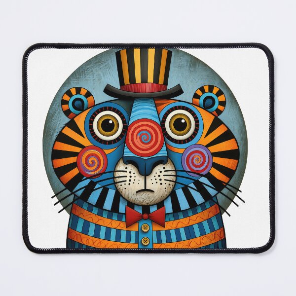 Item preview, T-Shirt - Sticker - Whimsical Tiger Gentleman designed and sold by ForeverPrintsOK.