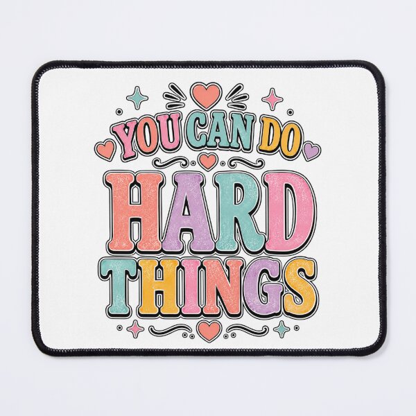 Item preview, You Can Do Hard Things Back to School Motivational Teacher designed and sold by WeirdlyMild.