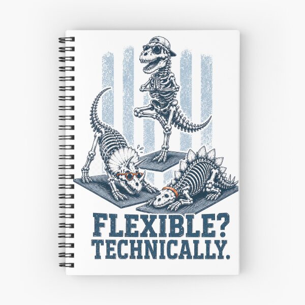 Item preview, Flexible Technically – Funny Dinosaur Skeleton Yoga designed and sold by zhivago1980.