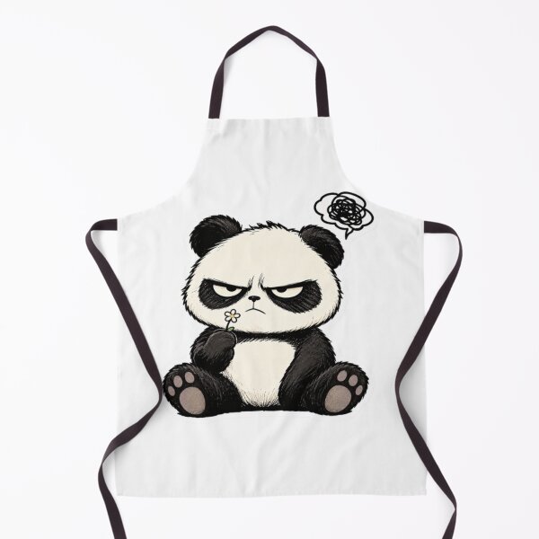 Item preview, Grumpy Panda Holding a Tiny Flower designed and sold by Snurly.