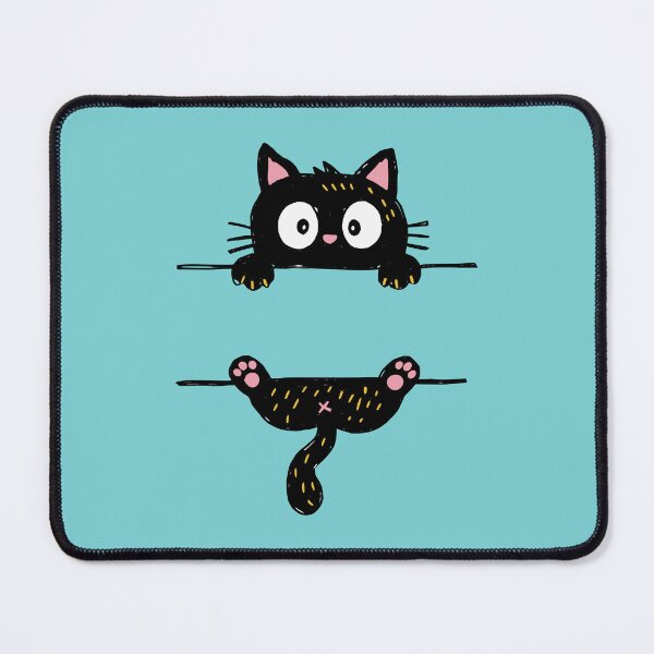 Item preview, Curious Black Cat Peeking designed and sold by Studio Bootleg.
