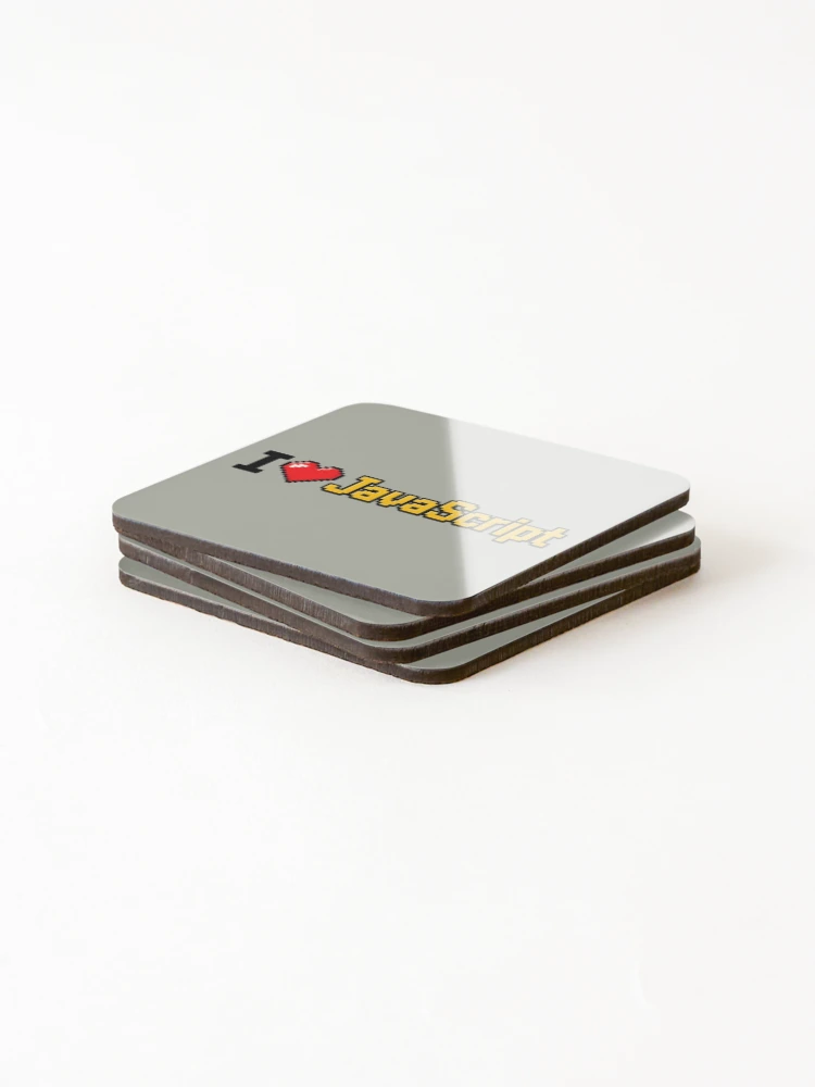 Thumbnail 4 of 5, Coasters (Set of 4), I love JavaScript designed and sold by Ctrl+Alt+Store.