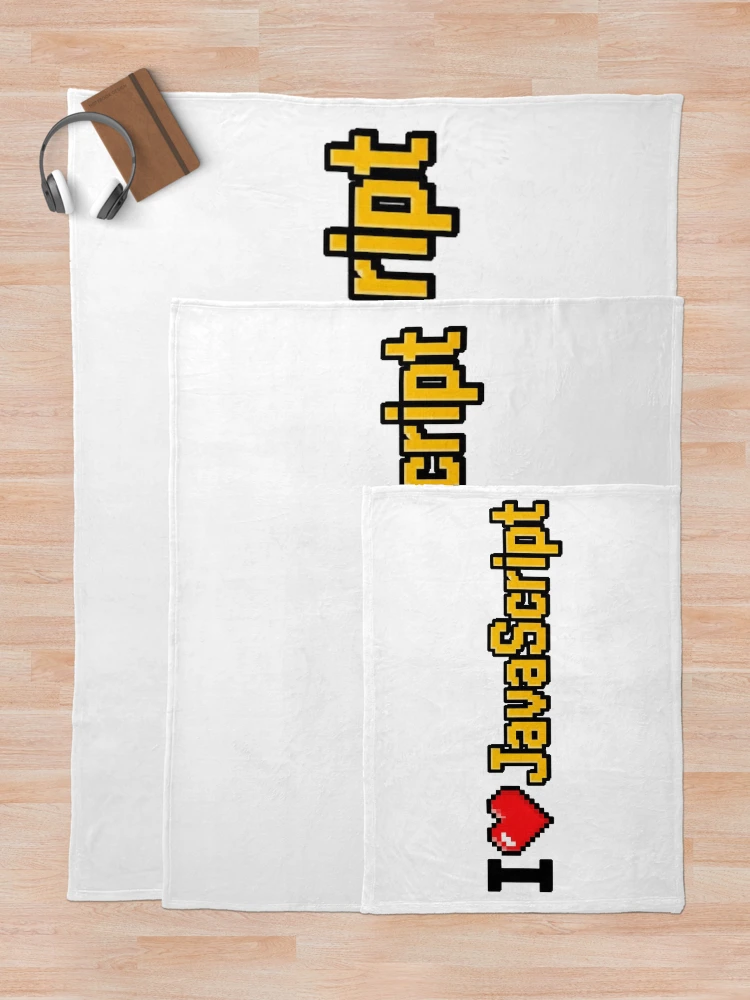 Thumbnail 5 of 6, Throw Blanket, I love JavaScript designed and sold by Ctrl+Alt+Store.