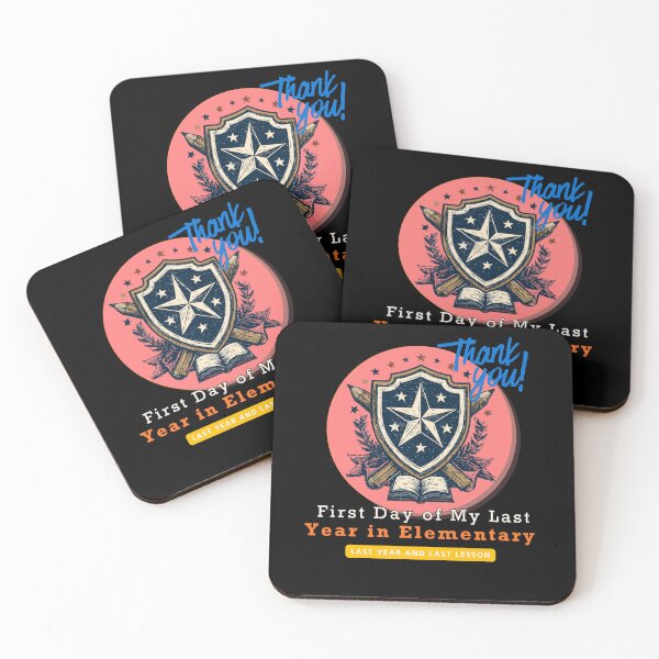 Item preview, First Day of My Last Year in Elementary Funny School Design and Quote designed and sold by DarkRelicStudio.