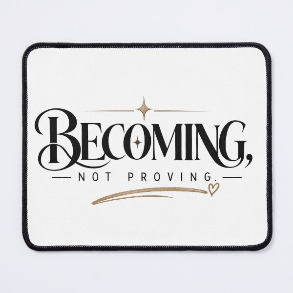 Item preview, Becoming Not Proving Inspirational Minimalist Typography designed and sold by MUSA'S.