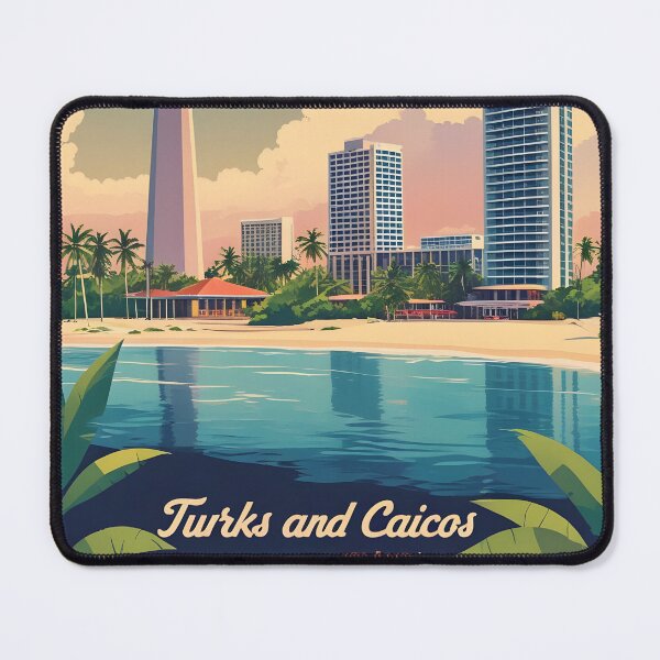 Item preview, Cockburn Town Turks And Caicos Vintage Travel designed and sold by TravelersGems.