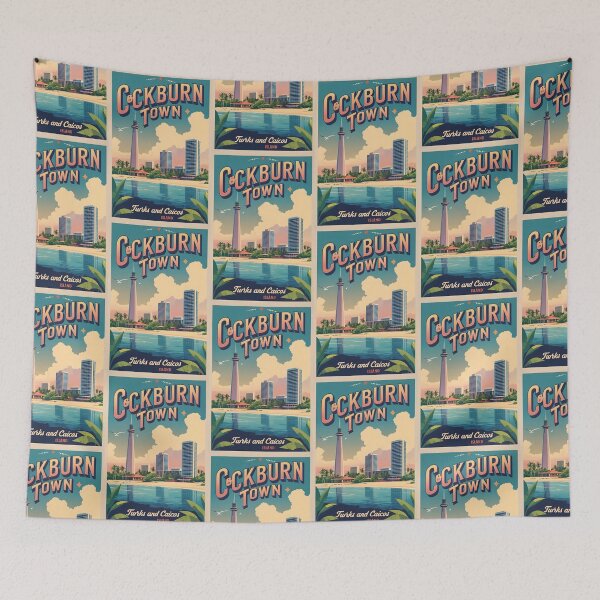 Item preview, Cockburn Town Turks And Caicos Vintage Travel designed and sold by TravelersGems.