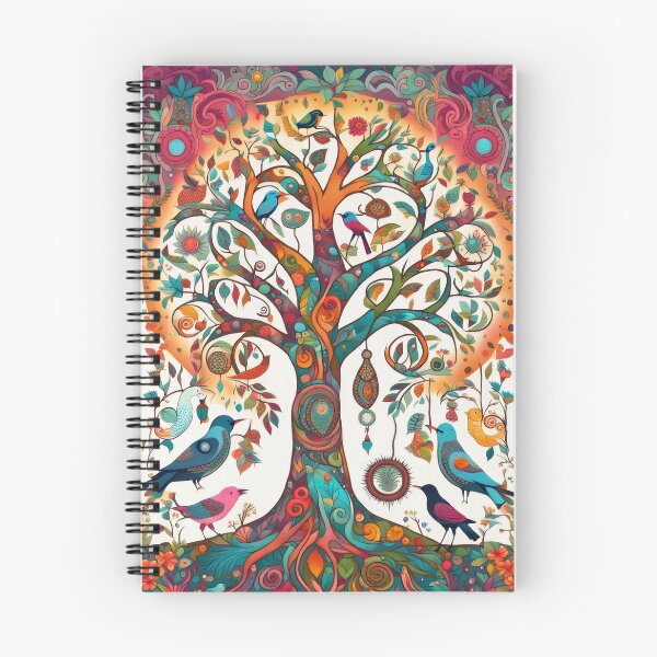 Item preview, Vibrant Tree Of Life With Birds designed and sold by pinkal.