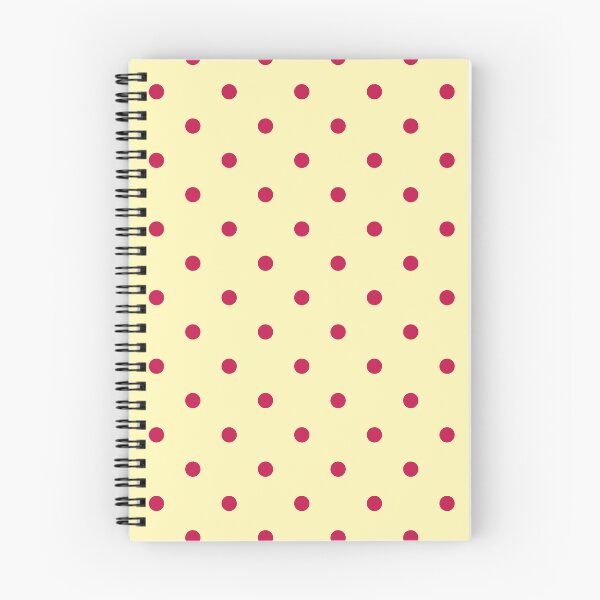 Item preview, Raspberry and yellow polka dot pattern designed and sold by RishabhArts1.