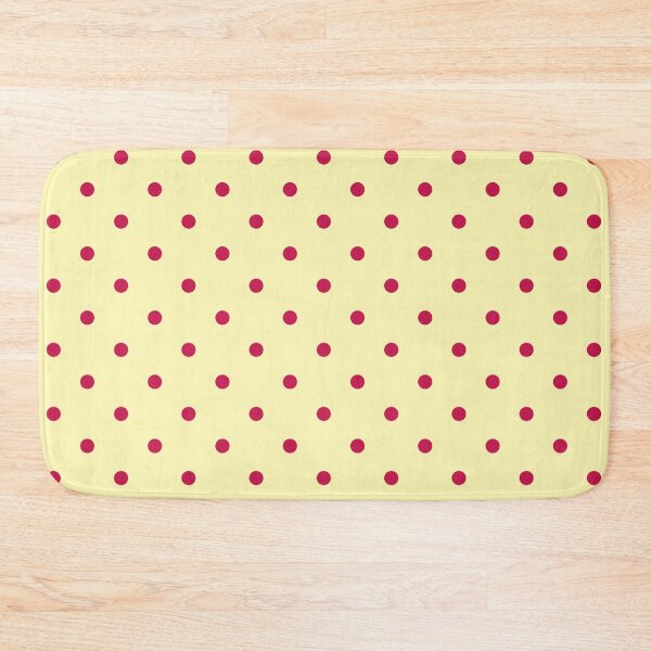 Item preview, Raspberry and yellow polka dot pattern designed and sold by RishabhArts1.