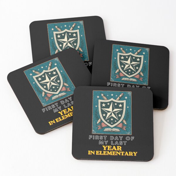 Item preview, First Day of My Last Year in Elementary Funny School Design and Quote designed and sold by DarkRelicStudio.