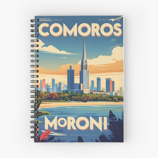 Item preview, Moroni Comoros Vintage Travel Tourism designed and sold by TravelersGems.