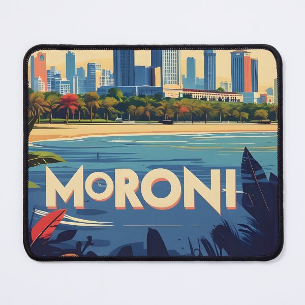 Item preview, Moroni Comoros Vintage Travel Tourism designed and sold by TravelersGems.