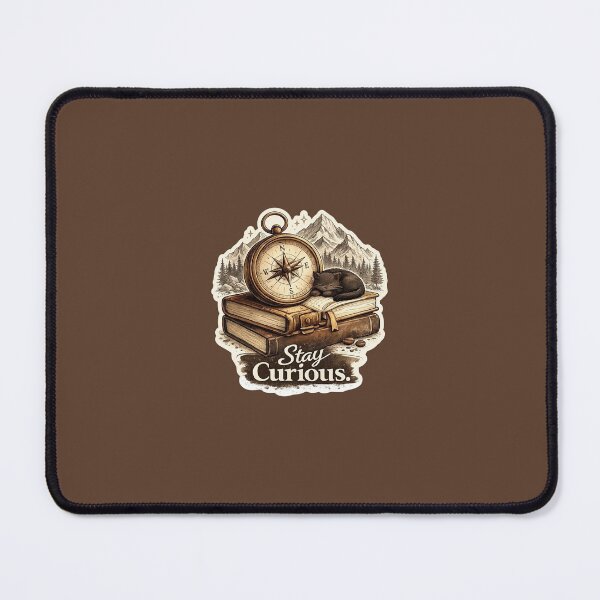 Item preview, Stay Curious Compass Book Sticker | Adventure & Explorer Minimalist Design designed and sold by MUSA'S.