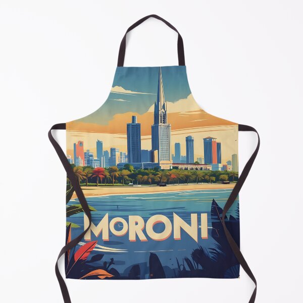 Item preview, Moroni Comoros Vintage Travel Tourism designed and sold by TravelersGems.