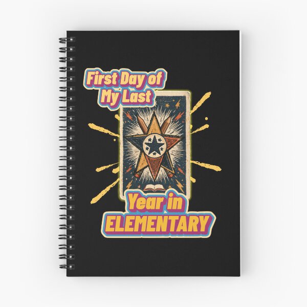 Item preview, First Day of My Last Year in Elementary Funny School Design and Quote designed and sold by DarkRelicStudio.