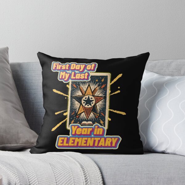 Item preview, First Day of My Last Year in Elementary Funny School Design and Quote designed and sold by DarkRelicStudio.