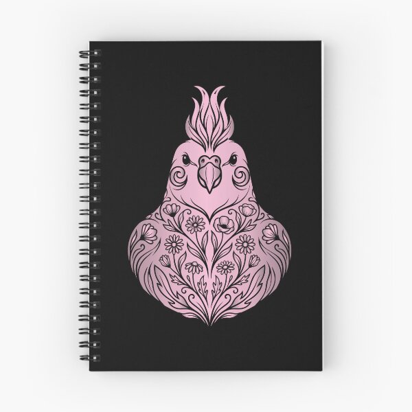 Item preview, Elegant Floral Cockatiel Vector Stencil Art designed and sold by ZUMERI.