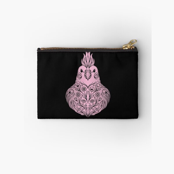 Item preview, Elegant Floral Cockatiel Vector Stencil Art designed and sold by ZUMERI.