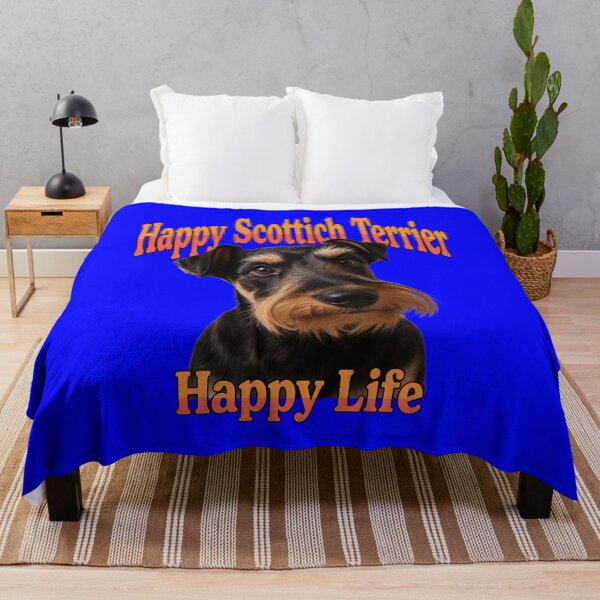 Item preview, Happy Scottish Terrier Happy Life Dog Owner Cute Art Design designed and sold by fantasticdesign.