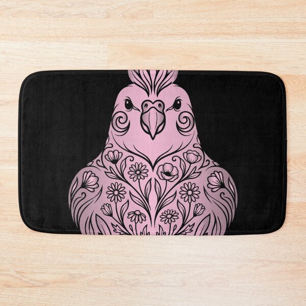Item preview, Elegant Floral Cockatiel Vector Stencil Art designed and sold by ZUMERI.