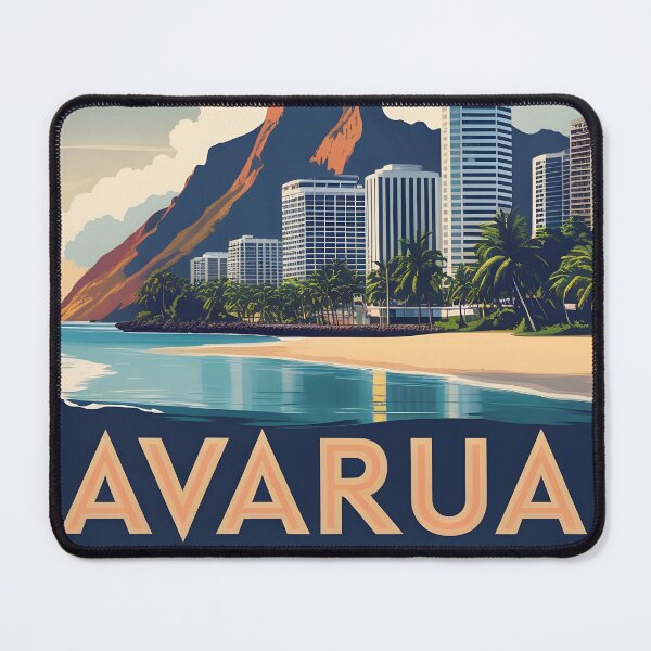 Item preview, Avarua Cook Islands Vintage Travel Tourism designed and sold by TravelersGems.