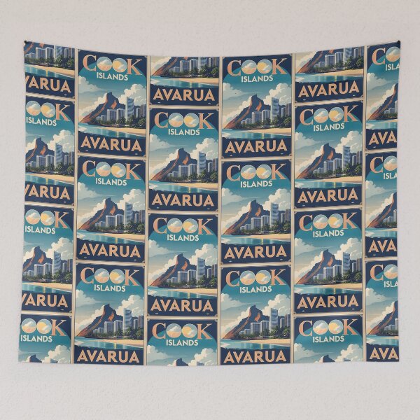 Aperçu de l'œuvre Avarua, Îles Cook, Voyages et tourisme vintage créée et vendue par TravelersGems.