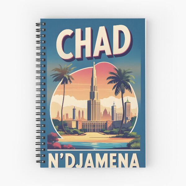 Item preview, Ndjamena Chad Vintage Travel Tourism designed and sold by TravelersGems.