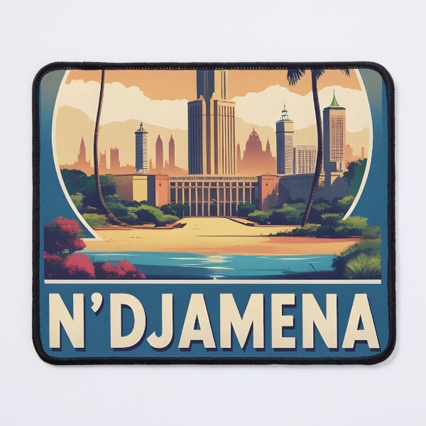 Item preview, Ndjamena Chad Vintage Travel Tourism designed and sold by TravelersGems.