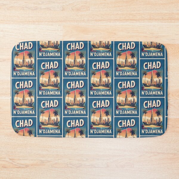 Item preview, Ndjamena Chad Vintage Travel Tourism designed and sold by TravelersGems.